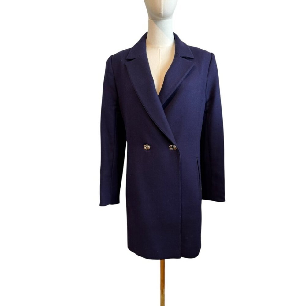 Claude Montana Vintage Wool coat. Navy excellent condition